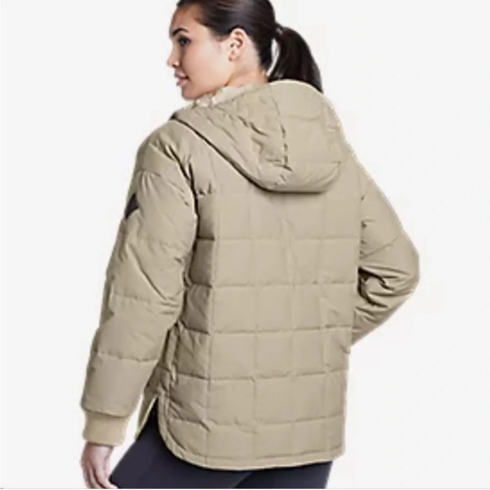 EDDIE BAUER WOMEN’S SIZE MEDIUM EARLY WINTER ANORAK IN STONE - Picture 7 of 15